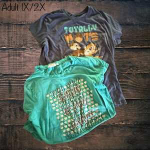 1X/2X Womens No Brand Tshirt Bundle